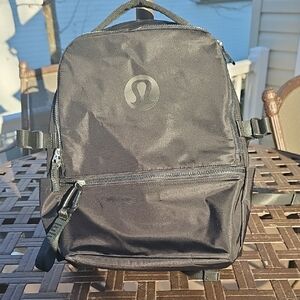 lululemon Athletica Black Crew Backpack 22 Logo Backpack